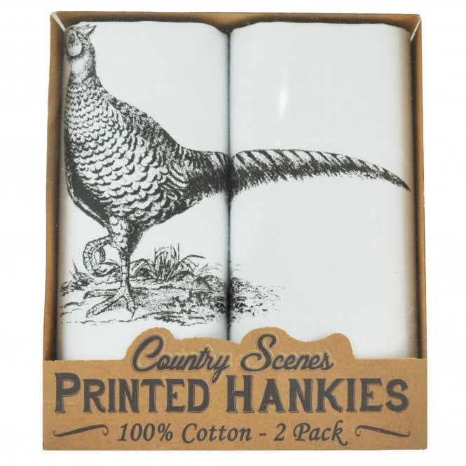 Pheasants 2 Pack Handkerchief Set