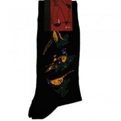 Pheasants Men's Novelty Black Socks