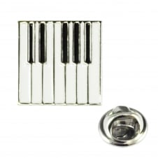 Piano Keyboard Lapel Pin Badge
