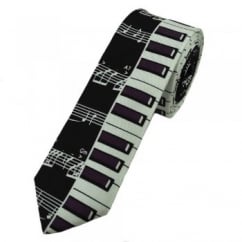 Piano Keyboard Novelty Skinny Tie