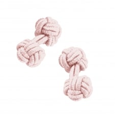 Pink Elastic Knot Cufflinks