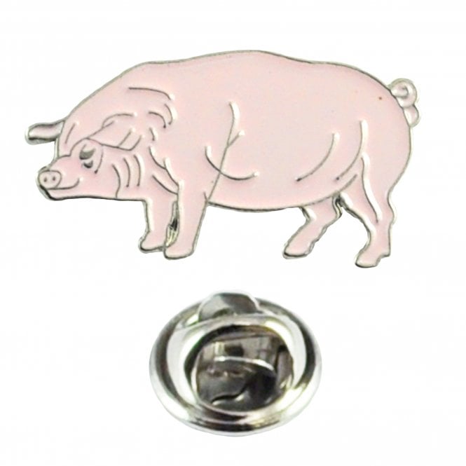 Pink Farm Pig Lapel Pin Badge