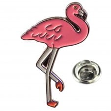 Pink Flamingo Lapel Pin Badge