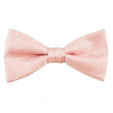 Pink & Silver Patterned Men's Silk Bow Tie