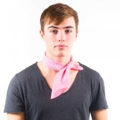 Pink & White Polka Dot Bandana Neckerchief