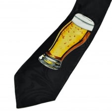 Pint of Beer Black Men's Novelty Tie