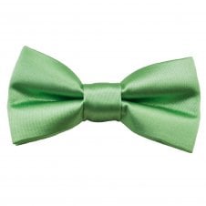 Plain Autumn Sage Green Boys Bow Tie