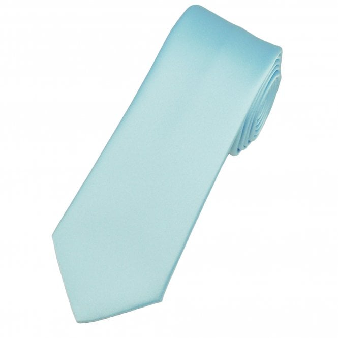 Plain Baby Blue 6cm Men's Skinny Tie