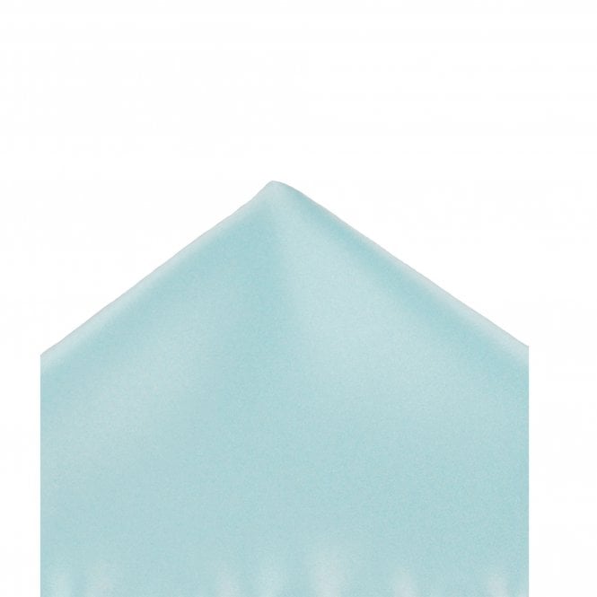 Plain Baby Blue Boys Pocket Square Handkerchief