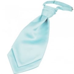 Plain Baby Blue Men's Scrunchie Wedding Cravat