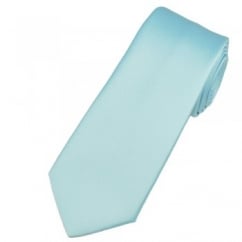 Plain Baby Blue Satin Tie