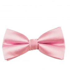 Plain Baby Pink Boys Bow Tie