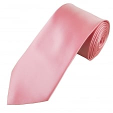 Plain Baby Pink Extra Long Tie