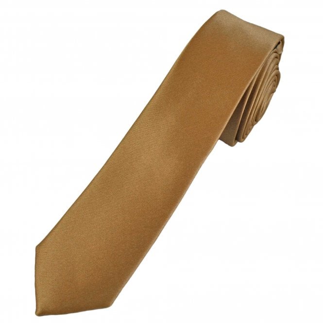 Plain Beige Boys Tie