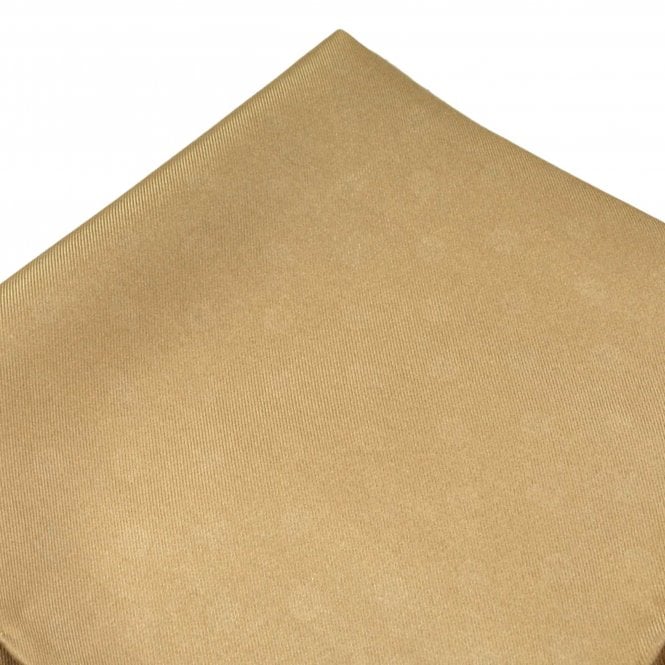 Plain Beige Luxury Silk Pocket Square Handkerchief