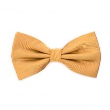 Plain Beige Men's Silk Bow Tie by Tresanti