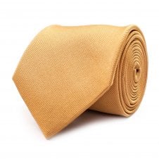  Plain Beige Men's Silk Tie by Tresanti