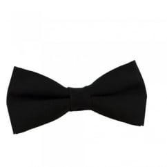 Plain Black Boys Bow Tie