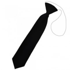 Plain Black Boys Skinny Tie - 6 Months to 4 Years