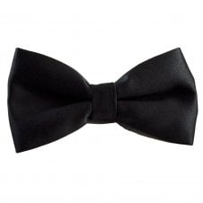 Plain Black Men's Bow Tie