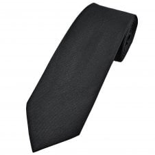 Plain Black Men's Eco Tie - Made in United Kingdom, Using Recycled Plastic Bottles