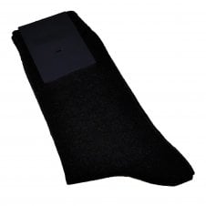 Plain Black Men's Socks