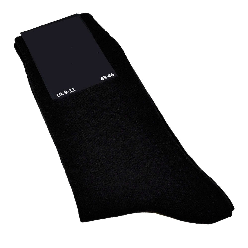 Plain Black Men's Socks - Size 9-11 Size: UK: 9-11