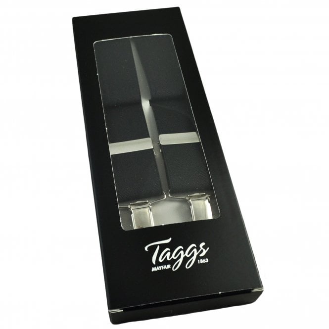 Plain Black Men's Trouser Braces