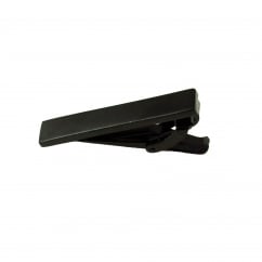 Plain Black Skinny Tie Clip