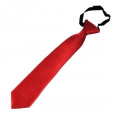 Plain Blood Red Boys Skinny Tie - 6 Months to 4 Years
