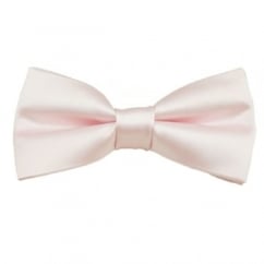 Plain Blush Bow Tie