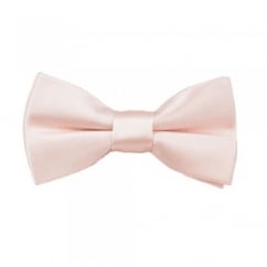 Plain Blush Boys Bow Tie