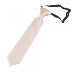 Plain Blush Boys Skinny Tie - 6 Months to 4 Years