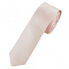 Plain Blush Boys Skinny Tie