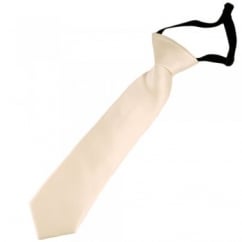 Plain Blush Ivory Boys Skinny Tie - 6 Months to 4 Years
