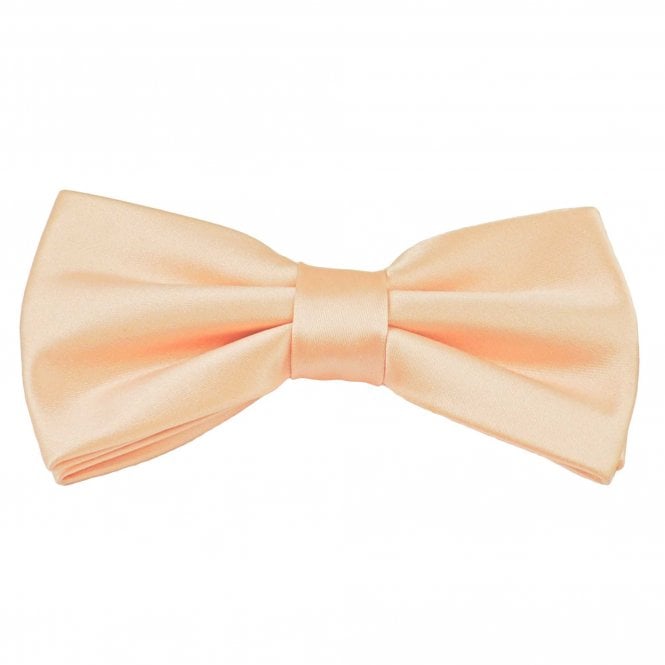 Plain Blush Peach Men's Bow Tie