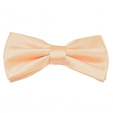 Plain Blush Peach Men's Bow Tie