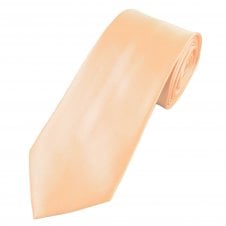Plain Blush Peach Men's Satin Tie