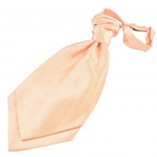 Plain Blush Peach Men's Scrunchie Wedding Cravat