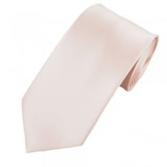 Plain Blush Satin Tie