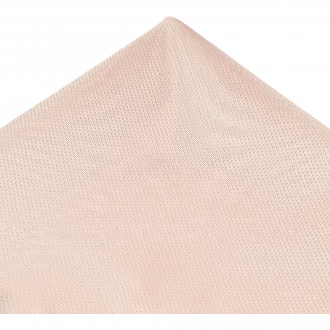 Plain Blush Textured Pocket Square Handkerchief