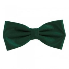 Plain Bottle Green Bow Tie