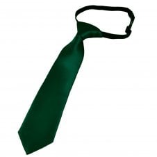 Plain Bottle Green Boys Tie - 6 Months to 4 Years