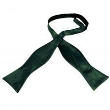 Plain Bottle Green Men's Self Tie Bow Tie