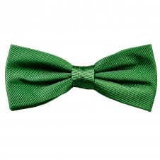 Plain Bottle Green Men's Silk Bow Tie