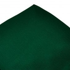 Plain Bottle Green Silk Pocket Square Handkerchief