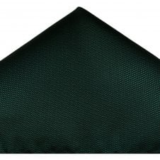 Plain Bottle Green Textured Pocket Square Handkerchief