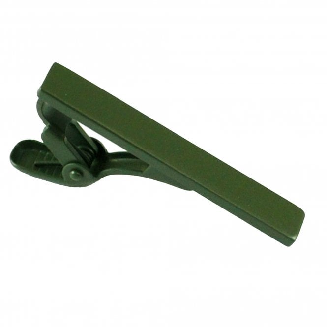 Plain Bottle Green Tie Clip