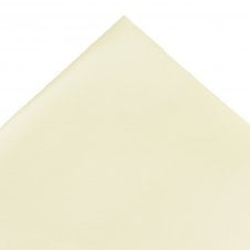 Plain Bright Cream Pocket Square Handkerchief