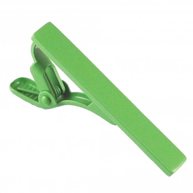 Plain Bright Green Tie Clip